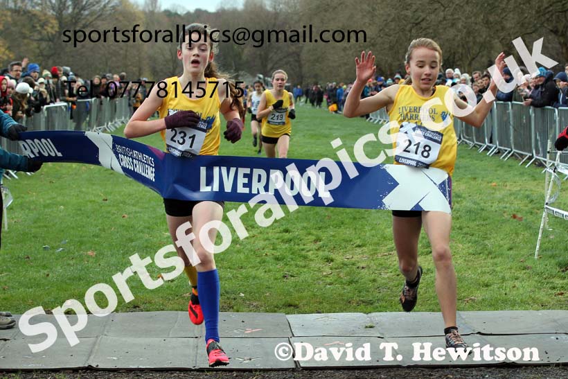 Girls under-13s, European Cross Country Championships Trials, Sefton Park, Liverpool. Photo: David T. Hewitson/Sports for All Pics
